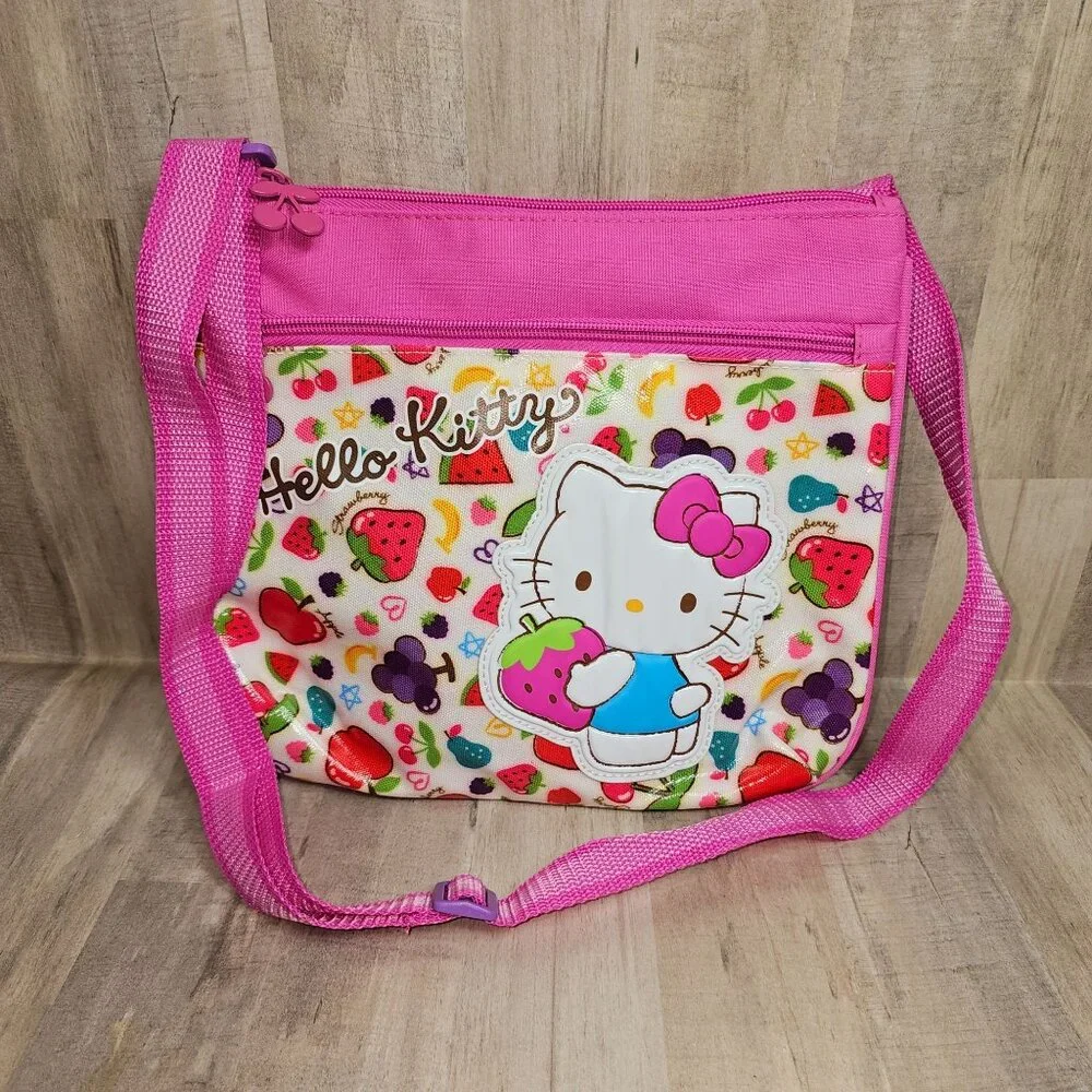 Hello Kitty‎ Purse Bag Adjustable Strap Strawberry Fruit